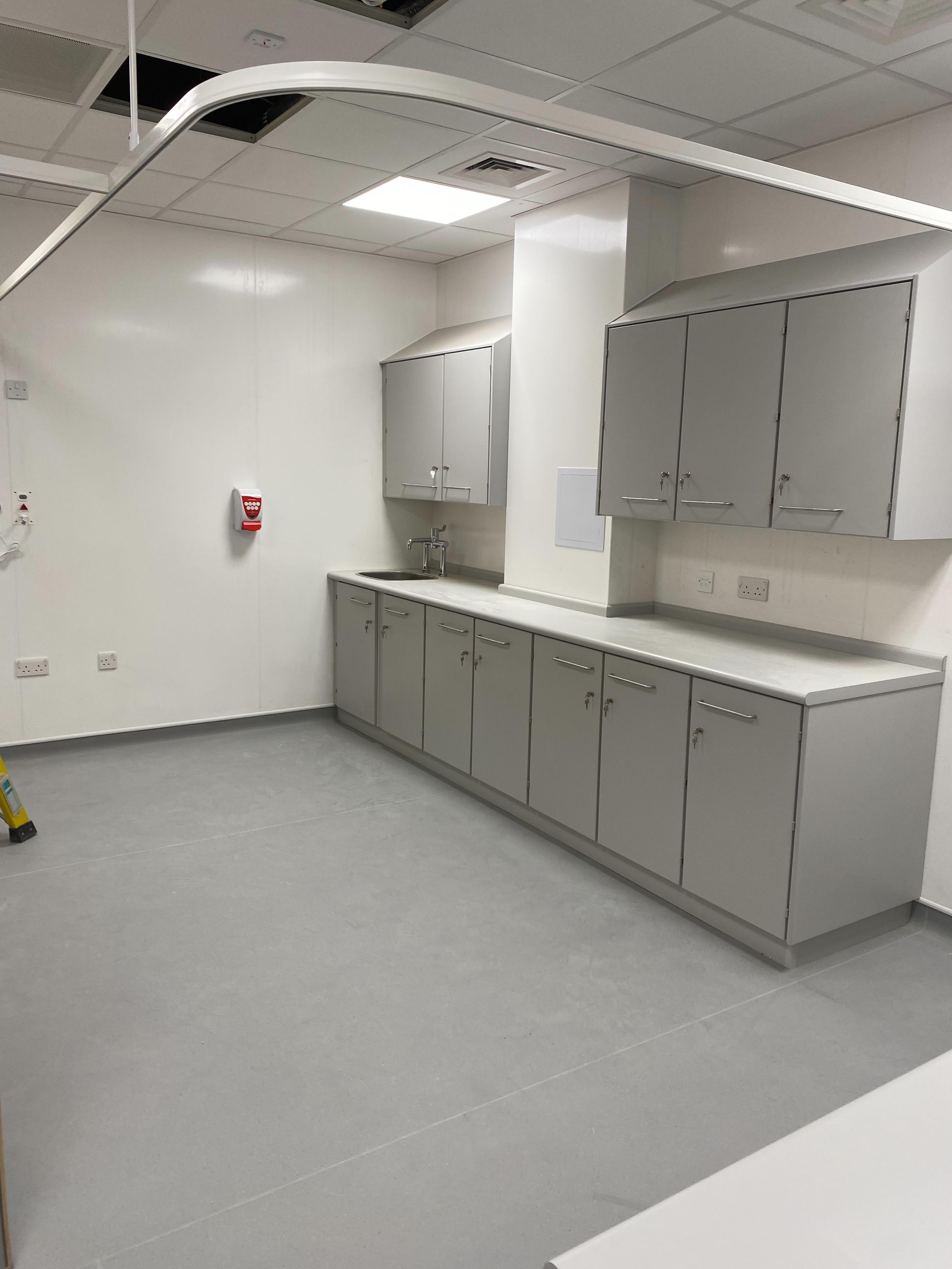 Healthcare facility hygienic wall cladding
